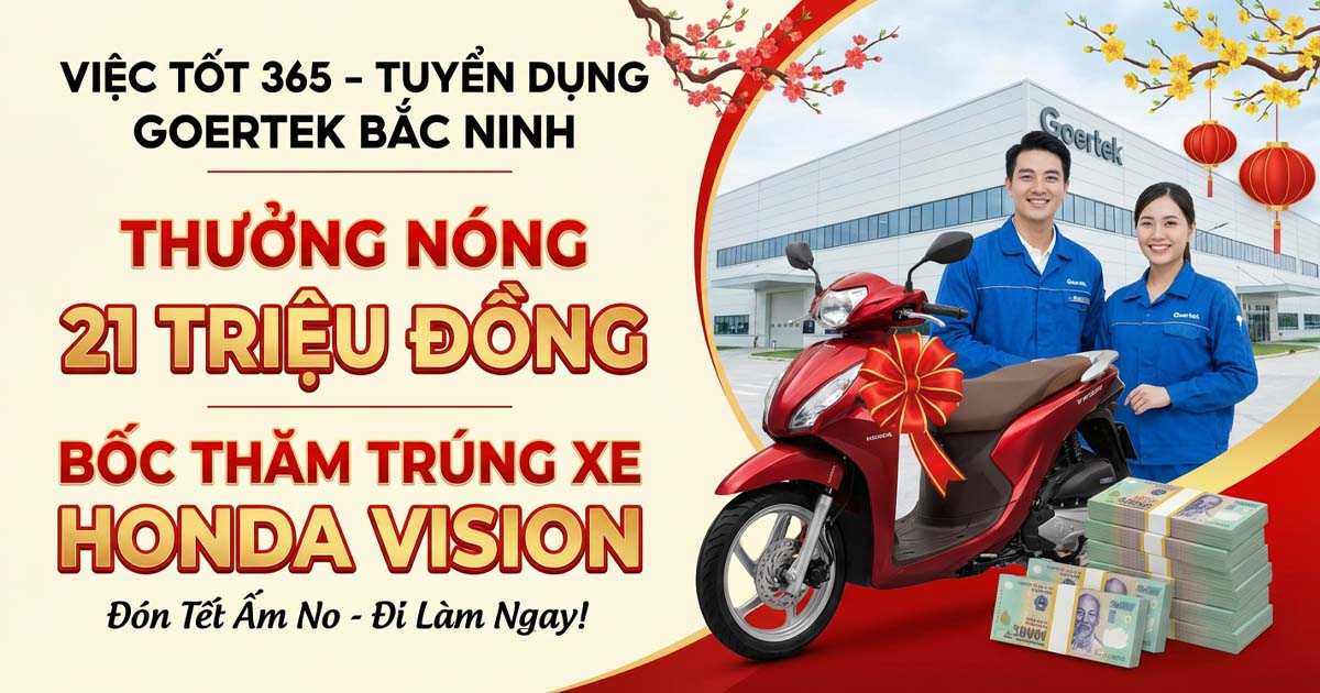 Chương trình bốc thăm trúng thưởng cuối năm chỉ có tại Việc Tốt 365