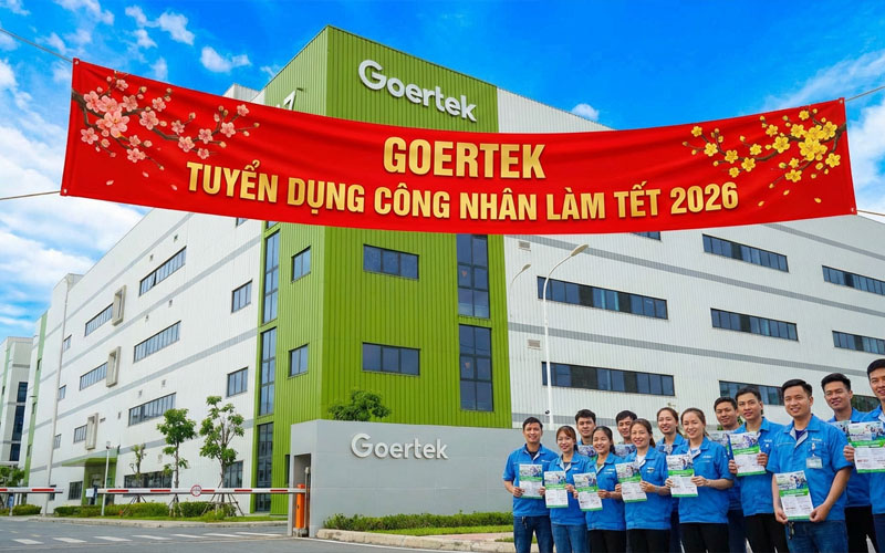 Nhà máy Goertek Bắc Ninh tuyển dụng công nhân làm Tết với quy mô lớn