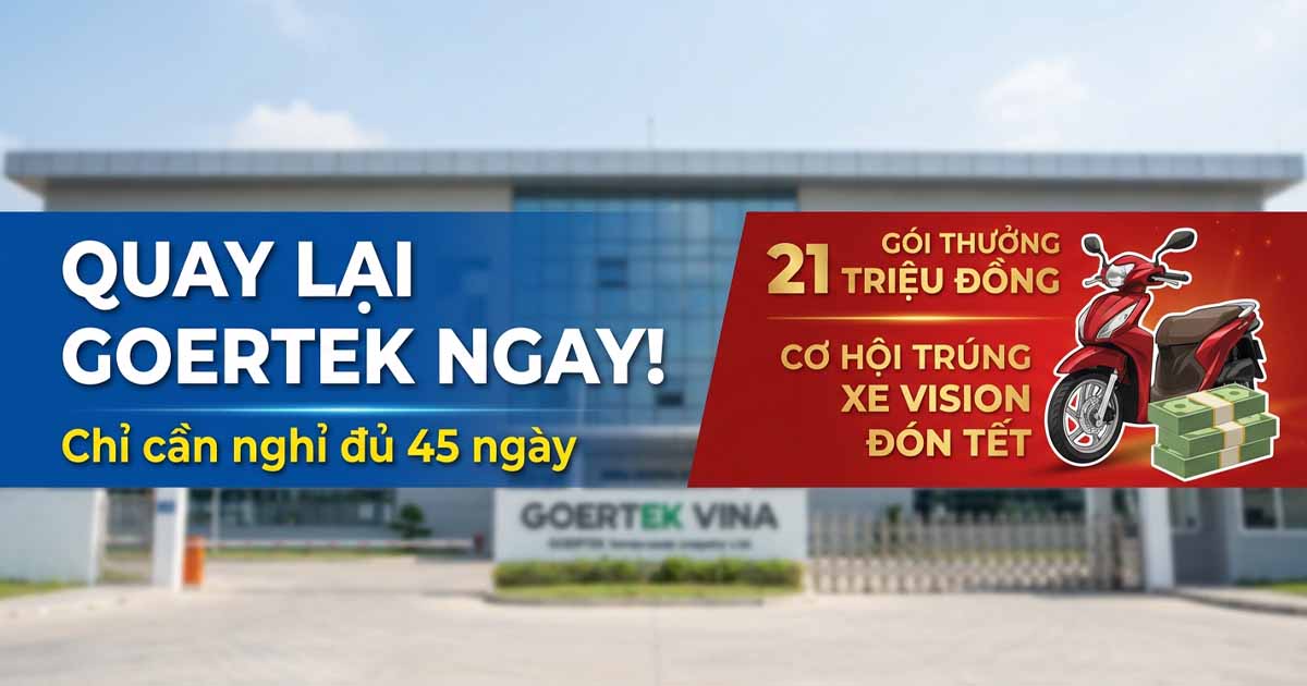 nghỉ ngang quay lại goertek